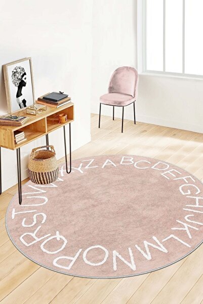 West Home Dijital Baskı Yıkanabilir Kaymaz Taban Leke Tutmaz Yuvarlak Mutfak ...