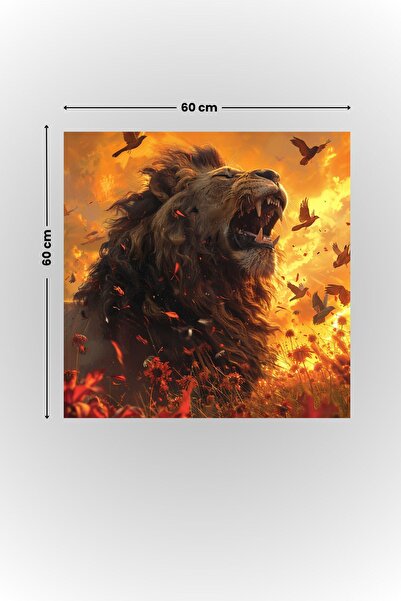 Pi Papers Gücün ve Zaferin İhtişamı Aslan Posteri, Fanatik Posteri, Taraftar Posteri, Akıllı Kağıt Poster