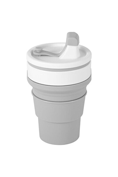 IKEA Frukostmal Seyahat Kupası Gri-beyaz 350 ml Katlanabilir 30479797