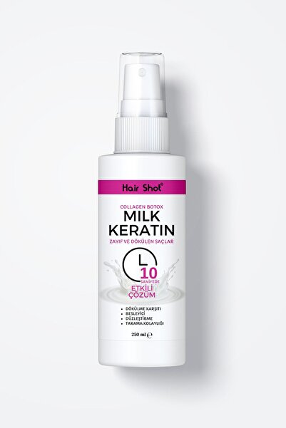 Hair Shot Saç Besleyici Keratin Sütü Collagen Botox Keratin Milk 250 Ml