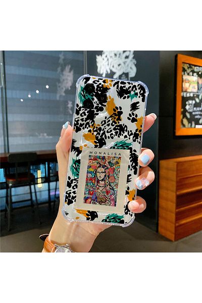GAGA ELEKTRONİK iPhone 11 Compatible Transparent Card Holder Antishock Camera Protection Case