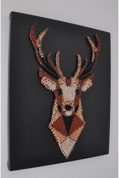 Hokus Design String Art Tablo Geyik