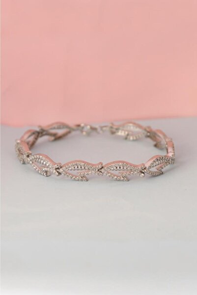 In Love Kadın Gümüş Taşlı Bileklik