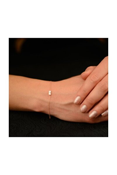 In Love Baget Taşlı Altın Bileklik 14 Ayar Altın Bileklik