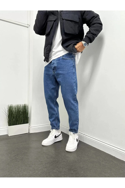 TEKSTİLYONER بنطال جينز بنمط Boyfriend للرجال