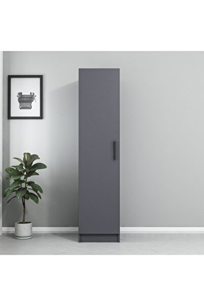 Minar Kale 1 Kapaklı Zincir Dolap - Antrasit 210cm