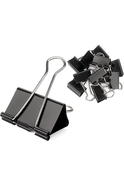 KRAF 25mm Metal Clamp - Double Clip, 36 Pieces