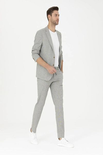 Pierre Cardin Linen Blended Slim Fit Trousers