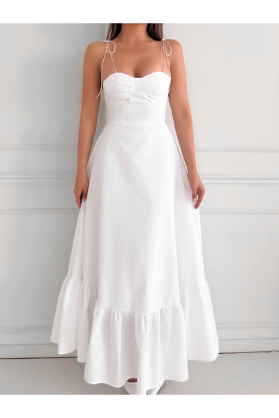 ESRAHELVACI Φόρεμα με λευκό στήθος