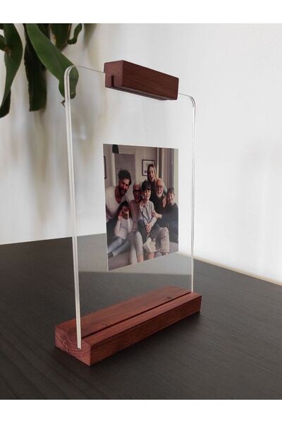 Limon Dekor Wooden Gift Decorative Photo Frame with Round Corners