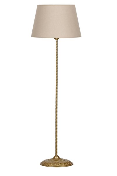 Vinner Conic Eskitme Tek Ayaklı Metal Burgulu Lambader Krem