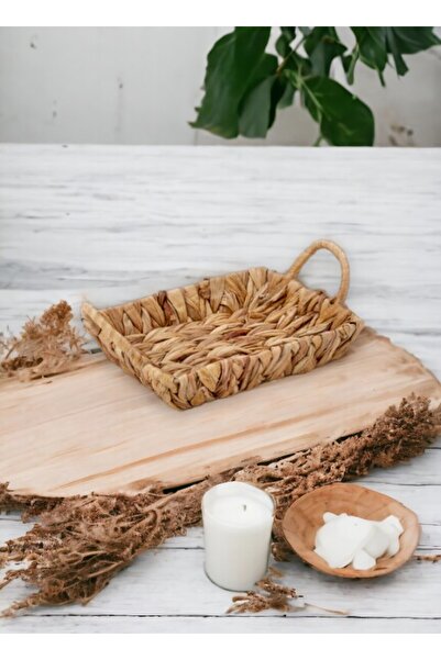 Çavdar Group Hasır Su Sümbülü Mini Tepsi Dikdörtgen El Yapımı Servis Tepsisi ...