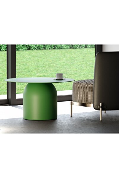 Echo Furniture Hardy Tablalı Zümrüt Yeşil Sehpa