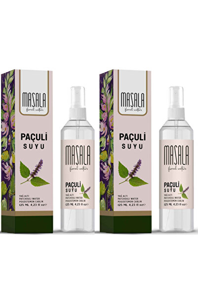 Masala Pure 2 Pieces Patchouli Water 125 ml 100% Natural Oily Hydrosol - Patc...