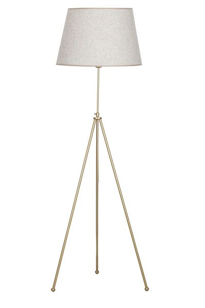 Vinner Noa Eskitme Tripod Boyu Ayarlanabilir Metal Lambader - Beyaz Kırçıl