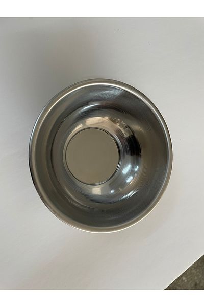 BAYDURSAN Stainless Steel Stone - Bowl Thick Glossy, 13.5cm (No.2) Pack of 6