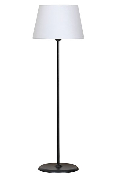 Vinner Siyah Kaplama Conic Düz Tek Ayak Metal Lambader