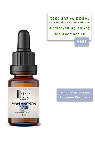 Masala Blue Anemone Essential Oil - 5 ml Pure Blue Anemone Oil