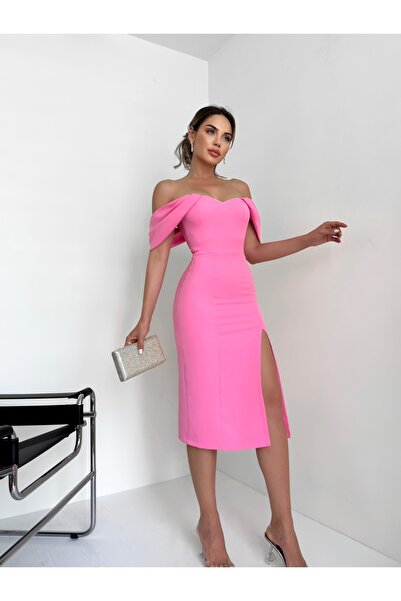 ESRAHELVACI E.H Special φόρεμα με σχισμή εκτός ώμου