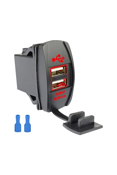 Maroces MR-266C-3 MARİN TİP 2 Lİ USB ŞARJ SÖKETİ 12-24V - 5V/3.1A