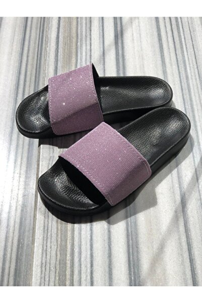 GEZER Kafkaslar Simli Parlak Ortopedik Sahil Gece Günlük Terlik