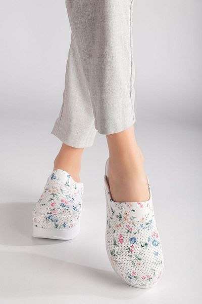 SABOTERLİK Air Sole Wedge Toc Ortopedic Hospital Nurse Femei Sabo Papuci Florali