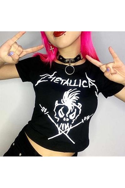 Köstebek Metallica Crop