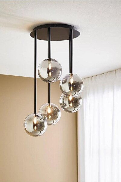 Vinner Uk005 Statik Siyah G9x5 Led Avize