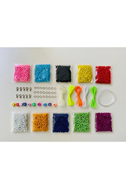 yağmur gökçe No:59 Set za izradu nakita od cvetnih perli i peska Fimolu