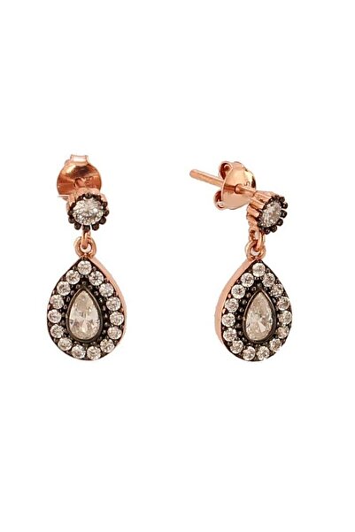 In Love Kadın Gümüş Küpe Elmas Montür Otantik