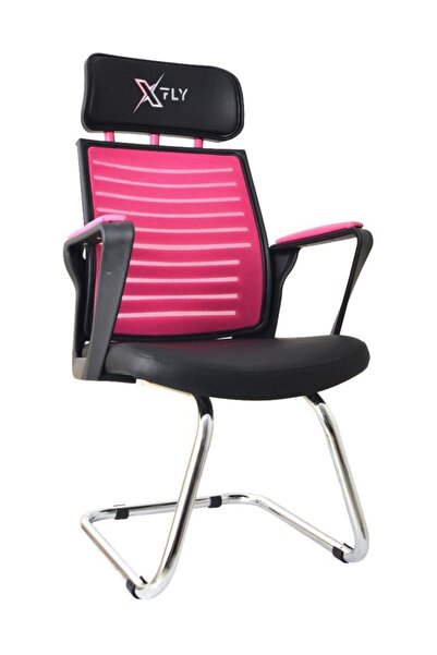 XFLY Oyuncu Koltukları XFly Metal Ayaklı Oyuncu Koltuğu - Pembe File - 2400J0545