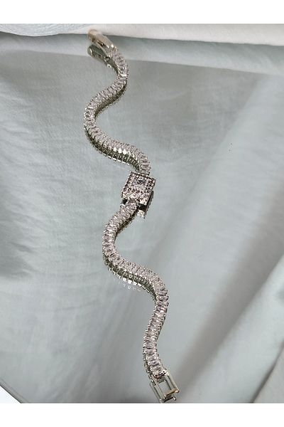 Eva Takı Waterway Baguette Model Bracelet - Stylish and Comfortable