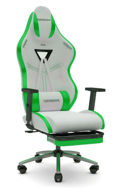 warrior Aragorn Blanc Deri Oyuncu Koltuğu - Yeşil - Ayak Uzatmalı Bilgisayar Sandalyesi 1698b0513