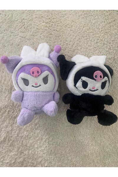Meyra Accessories Sanrio Hello Kitty Kuromi My Melody Cinnamoroll Plush Keychain Soft Cute Gift