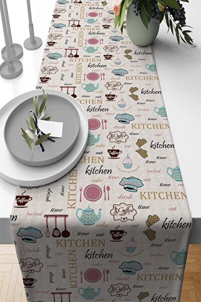 Viva Home 40x140cm Premium Thai Feather Woven Stain Resistant Fabric Table Cl...