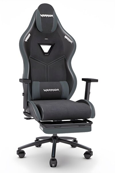 warrior Aragorn Kumaş Oyuncu Koltuğu - Antrasit - Ayak Uzatmalı Bilgisayar Sandalyesi - 1598b0517