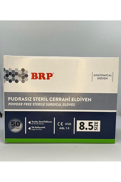 BRP Gloves No:8.5 50 Powder Free Surgical - Double Pack