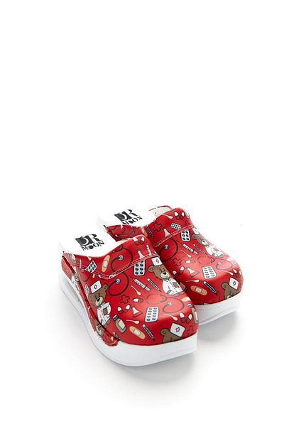 Zenith Sabo Patterned Air Sole Wedge Heeled Orthopedic Hospital Nurse Women's Slippers