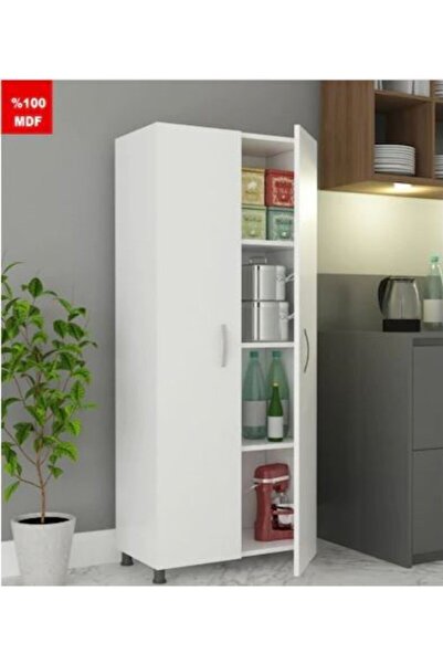 zerkaconcept Pera Tamamı Mdf Çok Amaçlı 4 Bölmeli Mutfak Banyo Dolap Kitaplık