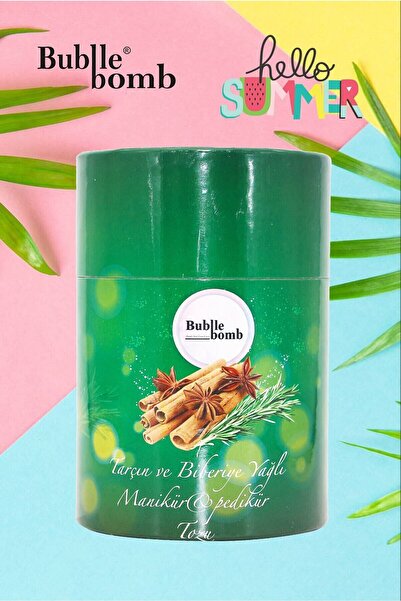 BUBBLEBOMB مسحوق مانيكير وباديكير بالقرفة وإكليل الجبل 500 جرام