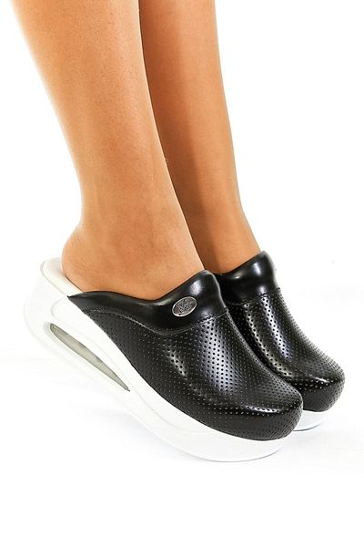 MET Ticaret Papuci Sabo ortopedici Black Air Sole pentru femei