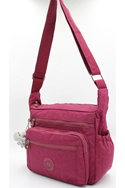 Bevitton Geantă de umăr pentru femei din țesătură rezistentă la apă clinker 4100 Roșu Claret