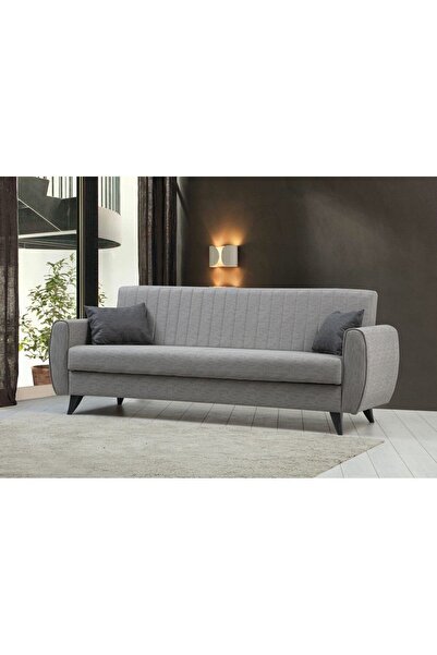 Minar Alkon Üçlü Koltuk-açık Gri 99