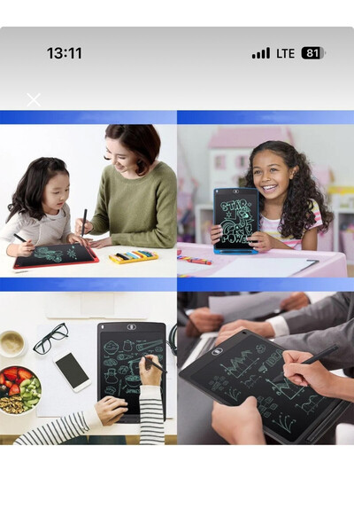 ERAMBALAJ STORE Yeni Nesil Lcd 8.5 Ekranlı Kalemli Dijital Çocuk Yazı Çizim R...