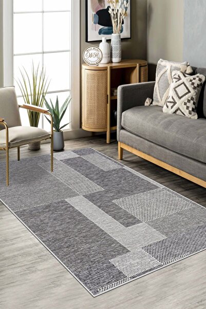 Confidence Home Makinede Yıkanabilir Kaymaz Taban Leke Tutmaz Salon Halısı Mu...
