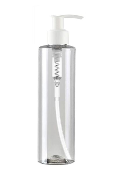 makrobay 150ml Plastik Boş - Beyaz Sıvı Sabun Pompalı - Pet Şişe - 5 Adet