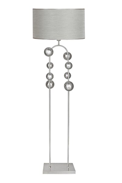 Vinner Krom Kaplama Metal Lambader - Pre Gri