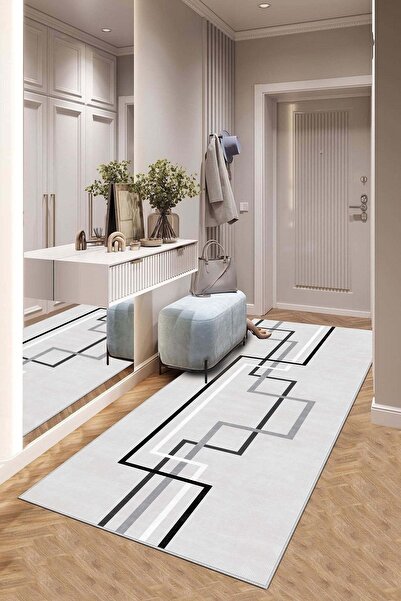 Confidence Home Machine washable non-slip base stain-resistant modern cutting runner kitchen runner carpet runner