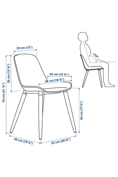 IKEA yemek masası takımı, meşe kaplama/kahverengi-beyaz, 6 sandalyeli okaliptüs ağacı