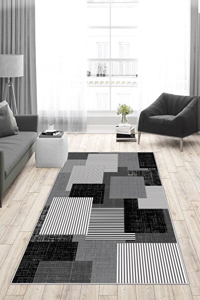Confidence Home Dijital Baskı Yıkanabilir Kaymaz Taban Salon Halısı Mutfak Ha...